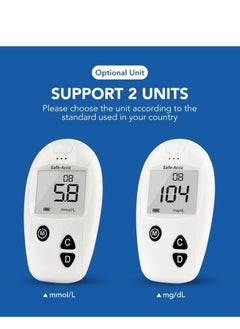 SINOCARE Blood Glucose Monitoring System With 50 Test Strips And Lancets  - Image 4