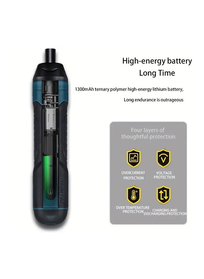 3.6V lithium cordless screwdriver Cordless Electric Screwdriver Set Power Screwdriver 4 torque setting - Image 4