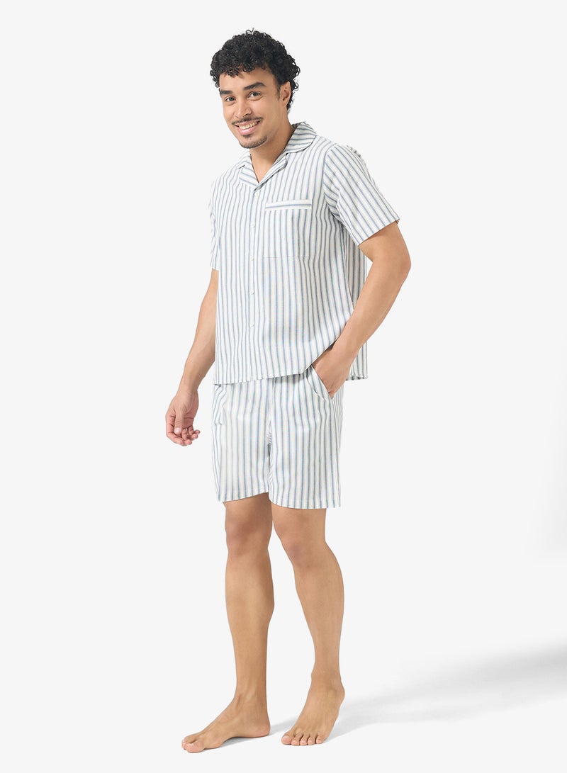 روبرت وود طقم بيجامة قميص وشورت - Image 1