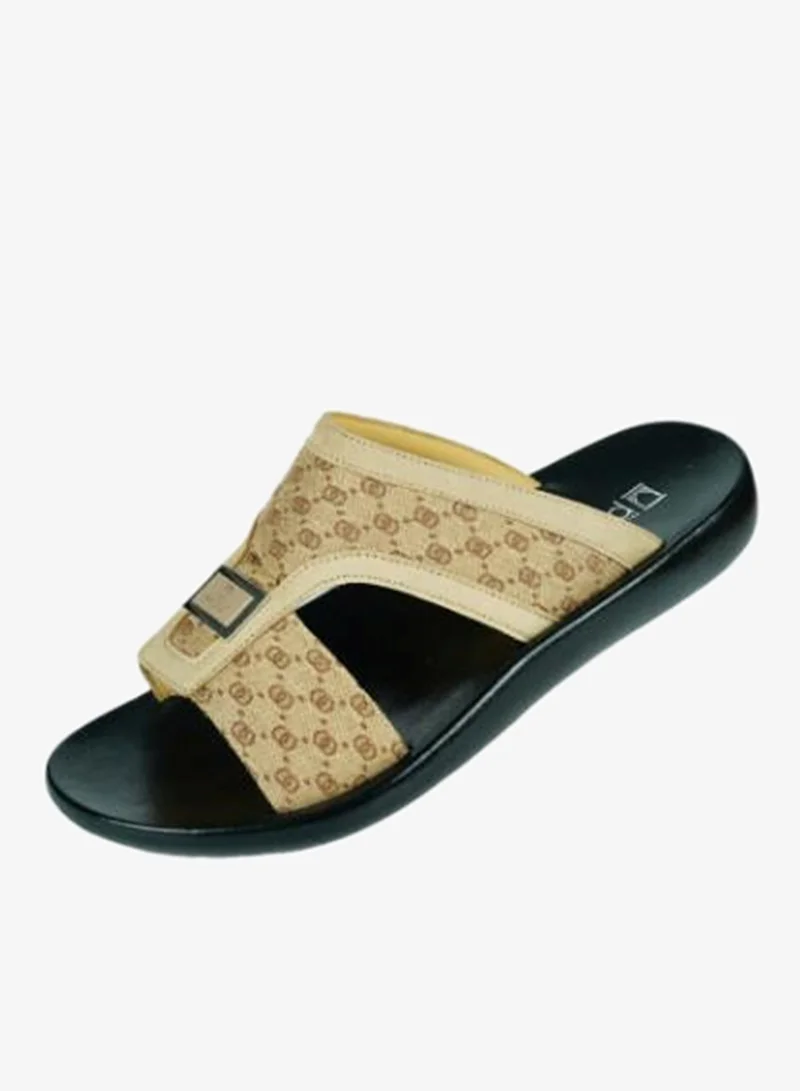 008-3564 Barjeel Mens Arabic Sandals 63102 Beige