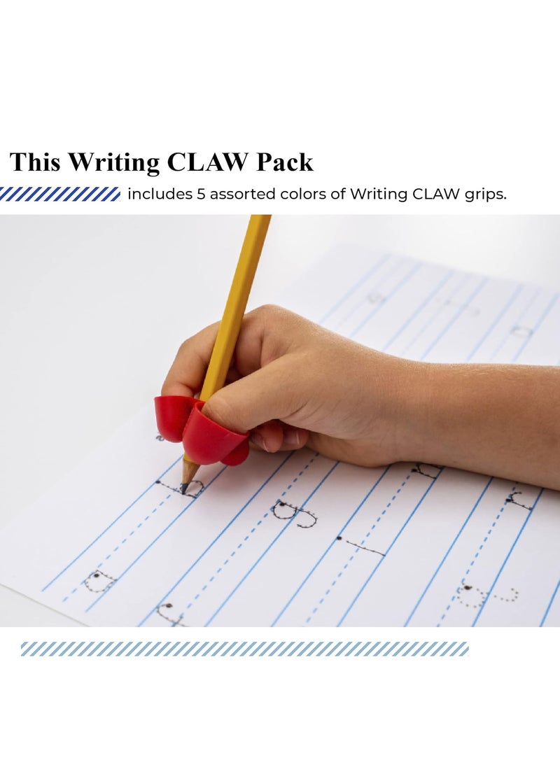 The Pencil Grip - The Pencil Grip Writing CLAW Medium Set of 5 Asst Colors - Image 1
