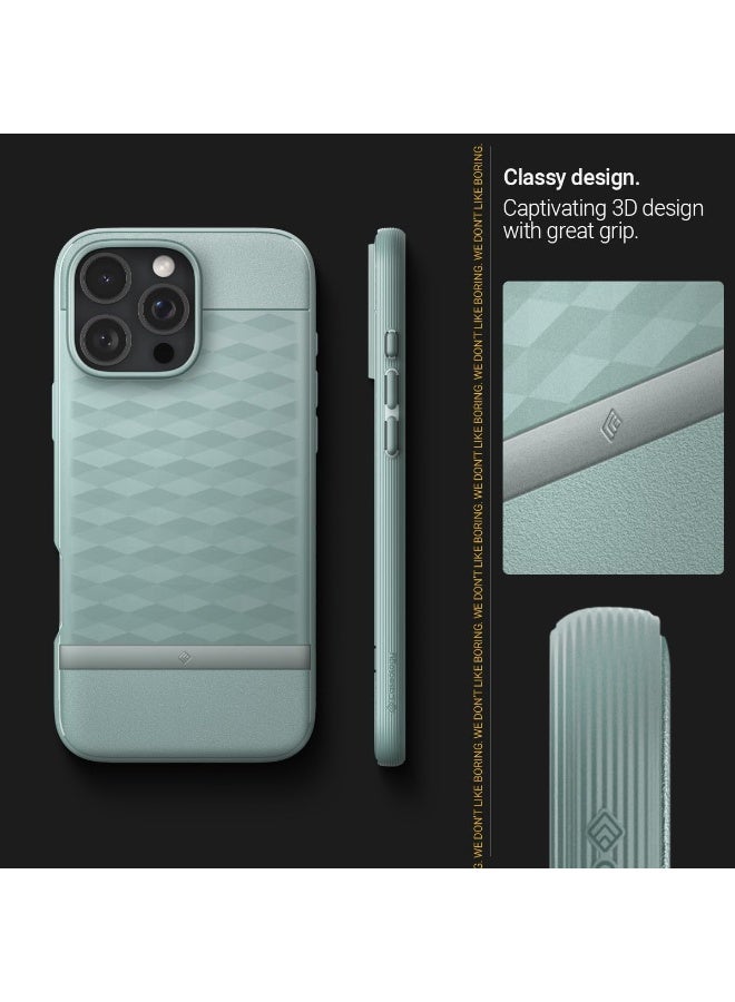Caseology Parallax Mag for iPhone 16 Pro MAX MagSafe Case Cover Mil Grade - Sage Green - Image 3