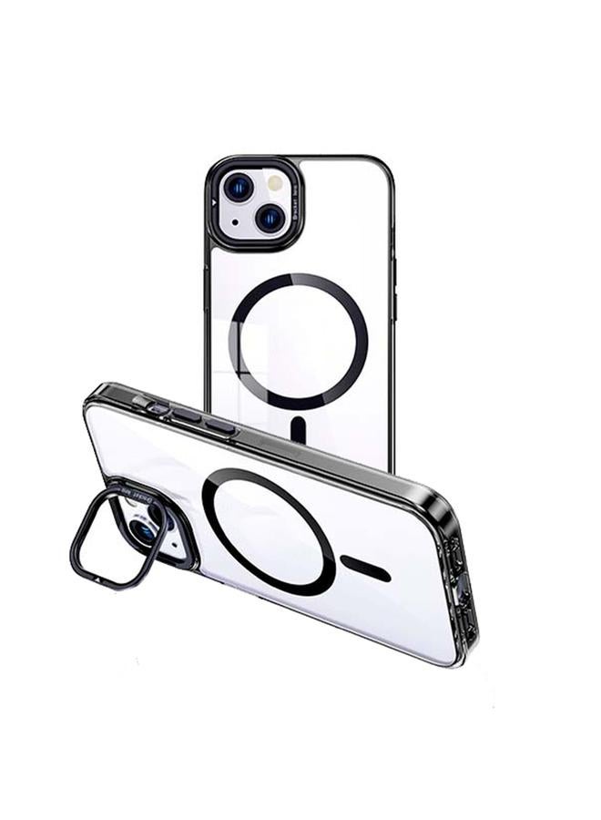 اس-توب جراب هاتف شفاف مع حامل مغناطيسي غير مرئي لهاتف iPhone 13 MagSafe - Image 1