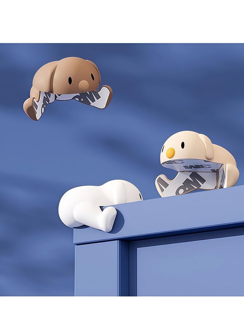 8 Pack Silicone Dog Corner Protectors, Cute Animal Desk Table Edge Bumpers Adhesive Furniture Guard - Image 2