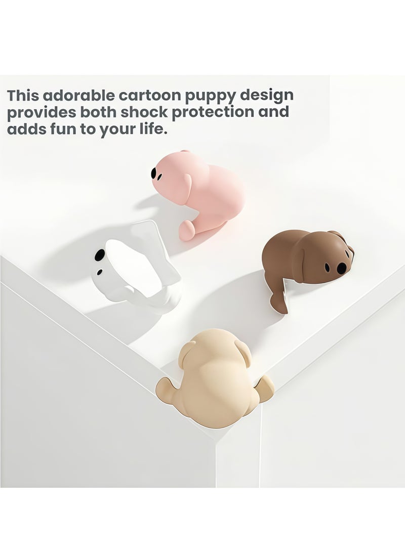 8 Pack Silicone Dog Corner Protectors, Cute Animal Desk Table Edge Bumpers Adhesive Furniture Guard - Image 4