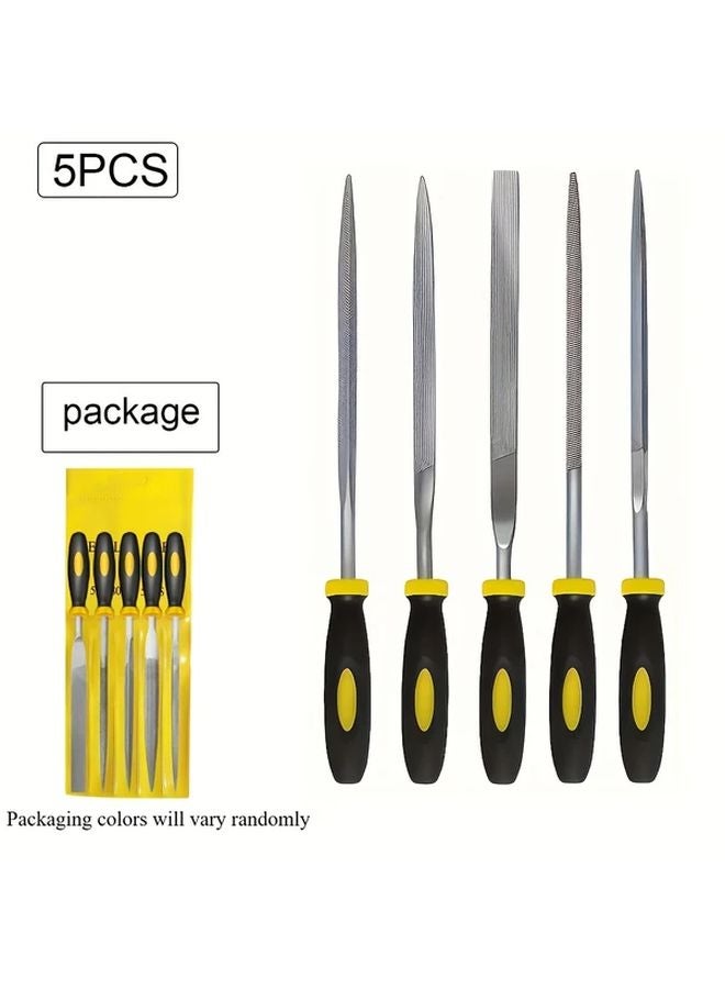 Set A 10Pcs Metal Needle File Set Hardened Alloy Steel Hand Tool Plastic Handle - Image 1