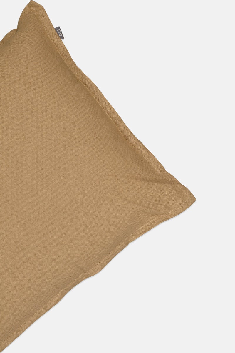 Muy Mucho وسادة قطن عضوي صلب، بني - Image 3