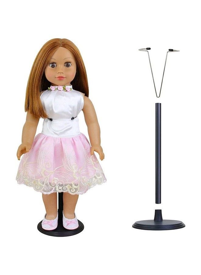 ZITA ELEMENT 2 Pcs Adjustable Doll Stand Holders Base For 14 Inch 18 Inch Doll Accessories Black  - Image 4