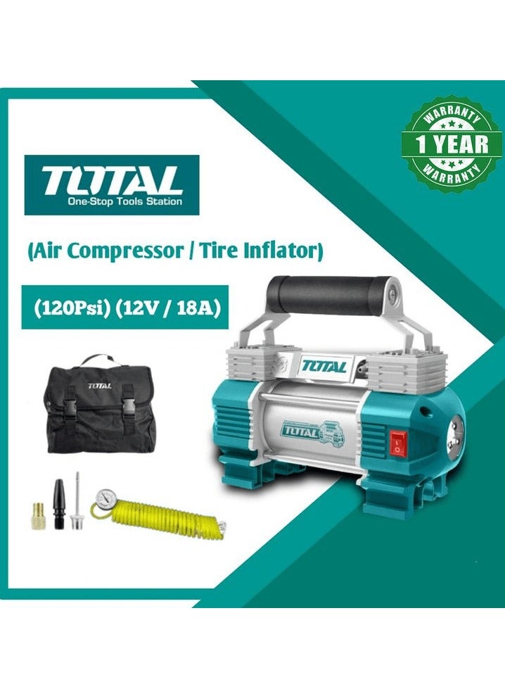 TOTAL Auto Air Compressor 120PSI, 12V 18A-TTAC2506 - Image 3
