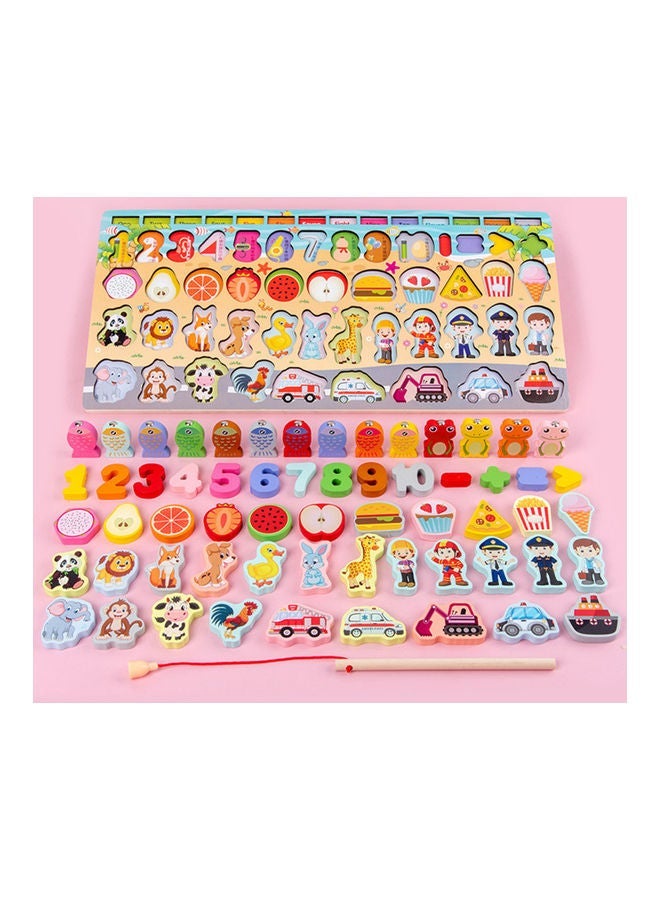 NIBEMINENT Wooden Educational Pegged Puzzle Board - Image 1