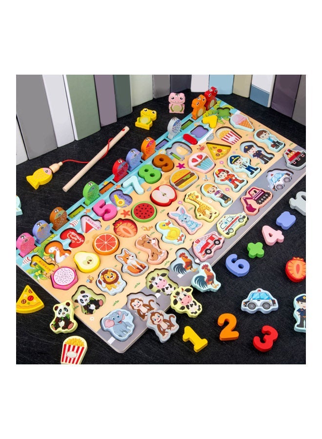 NIBEMINENT Wooden Educational Pegged Puzzle Board - Image 4