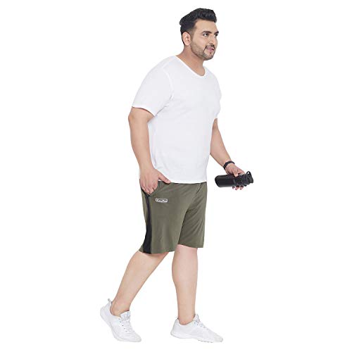 Bigbanana Men's Regular Fit Shorts (Moxon,Olive,8XL) - Image 2