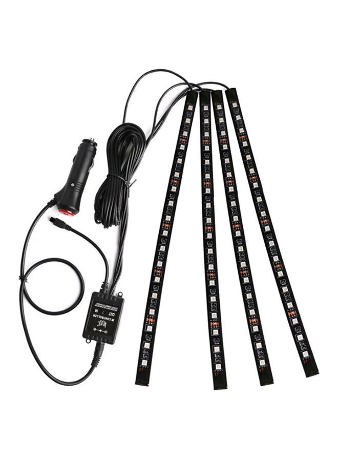 نيبمينينت إضاءة زينة ترتبط بالتحكم بالصوت داخل السيارة 4 في 1 - Image 1