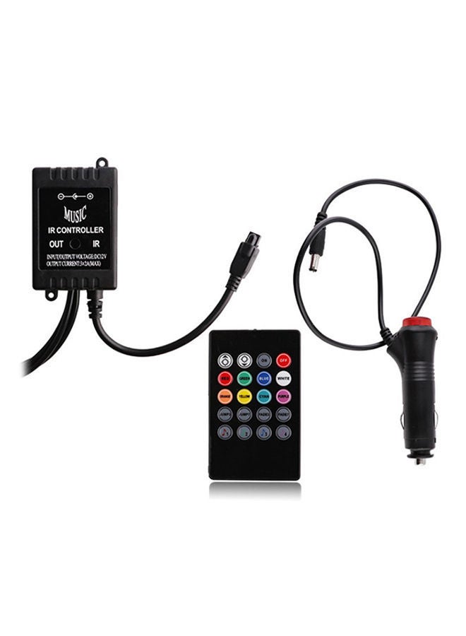 نيبمينينت إضاءة زينة ترتبط بالتحكم بالصوت داخل السيارة 4 في 1 - Image 3