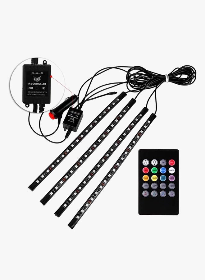 نيبمينينت إضاءة زينة ترتبط بالتحكم بالصوت داخل السيارة 4 في 1 - Image 2