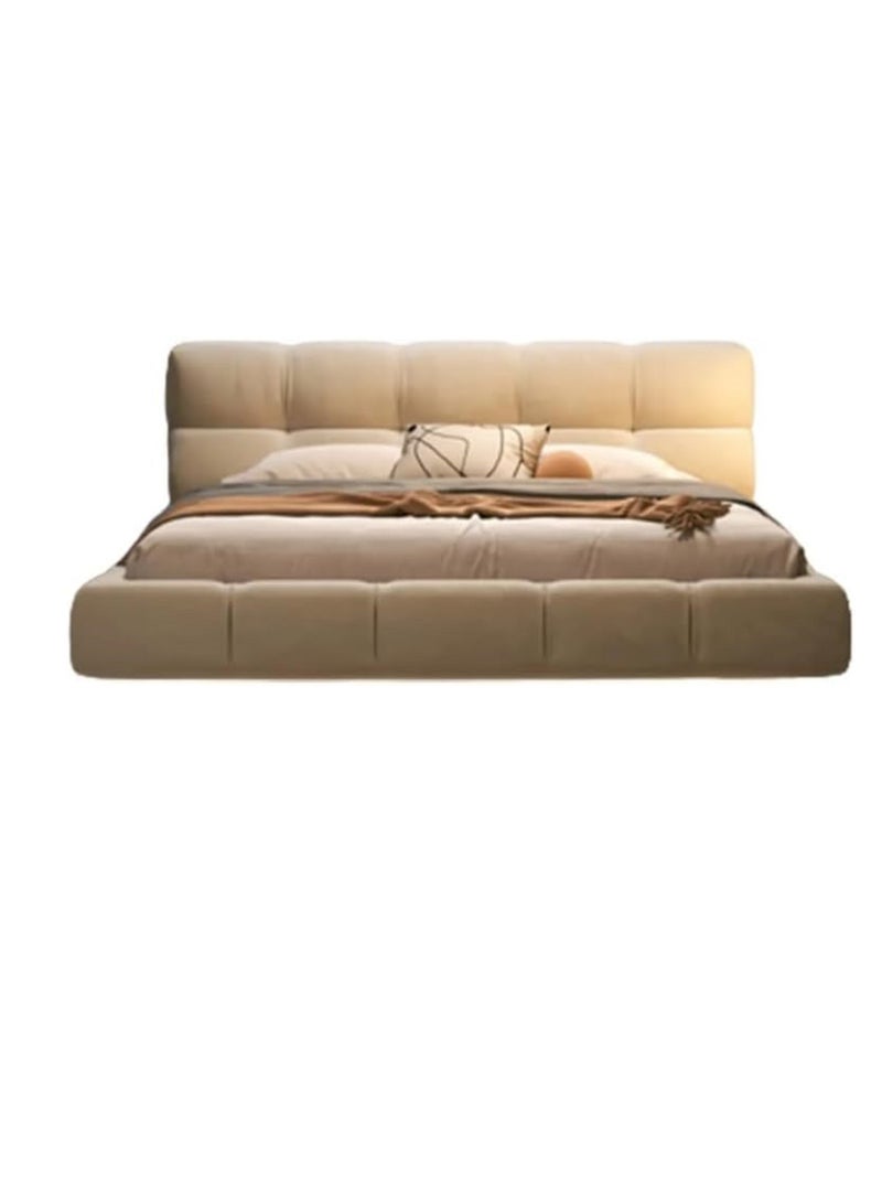 Poppins Home Poppins Home Luxurious Italian Solid Wood King Size Bed with LED Lights  - Image 3