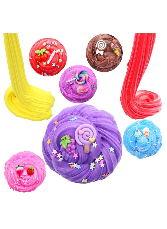 xppier Kids Slime Kit DIY Stretchy Sensory Play Creative Craft Set Non Toxic Fun Party Favors Colorful Slime Supplies Art Toys - Image 4