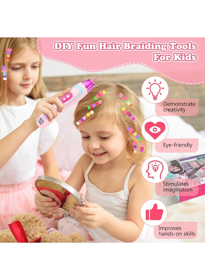 TFiOXL Hair Accessories Girls DIY Hair Beads Set, Creative Toy Birthday Gift, DIY Hair Princess Decoration Braiding Kit Toys for Children 6+ Years - Image 5