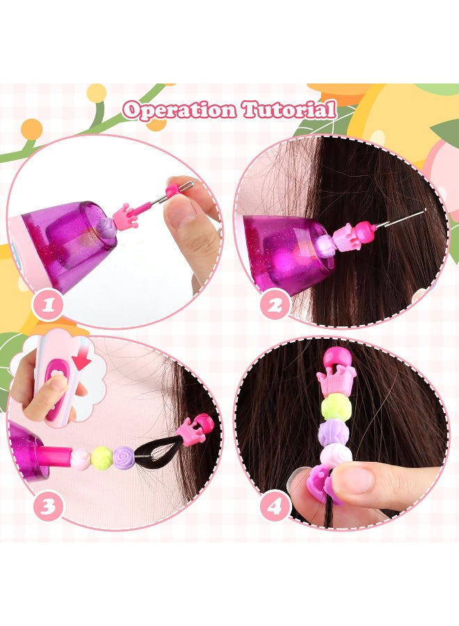 TFiOXL Hair Accessories Girls DIY Hair Beads Set, Creative Toy Birthday Gift, DIY Hair Princess Decoration Braiding Kit Toys for Children 6+ Years - Image 3