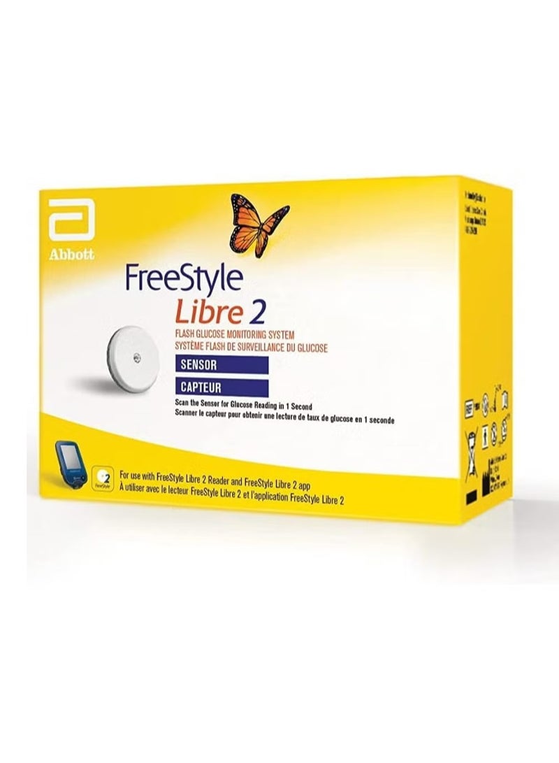 Abbott Freestyle Libre 2 Blood Glucose Monitoring System Sensor - Image 2
