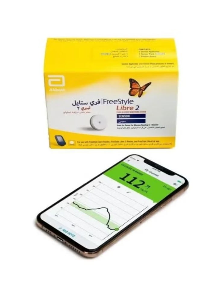 Abbott Freestyle Libre 2 Blood Glucose Monitoring System Sensor - Image 3