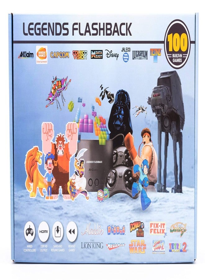 جهاز ألعاب AtGames Legends Flashback. جهاز ألعاب HDMI مزود بـ 100 لعبة مدمجة