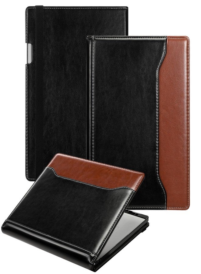 E NET-CASE Case for Remarkable 2 Tablet 10.3 inch (2020 Released) - New Business Design Upgraded Leather Cover for Remarkable 2 Digital Paper with Stand & Pen Holder (Black&Brown) - Image 1
