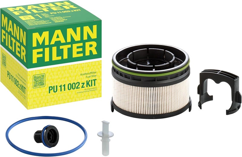 MANN FILTER MANN-FILTER Original Fuel filter PU 11 002 z KIT - Fuel filter set with gasket / gasket set – For passenger cars Custom sizing alternatives - Image 1