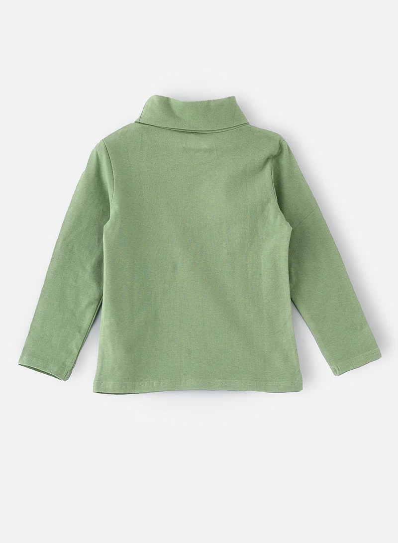 جيلين Basic solid turtle neck t-shirt