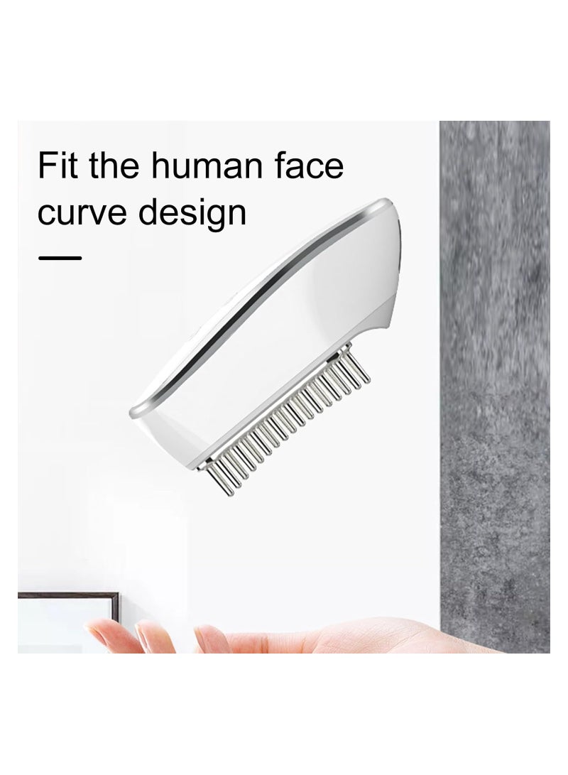 Electric Microcurrent Scalp Massager Brush, USB Rechargeable Hair Oil Applicator, Multi-Functional Head Scratcher and Care Comb for Hair, White Color. - Image 3