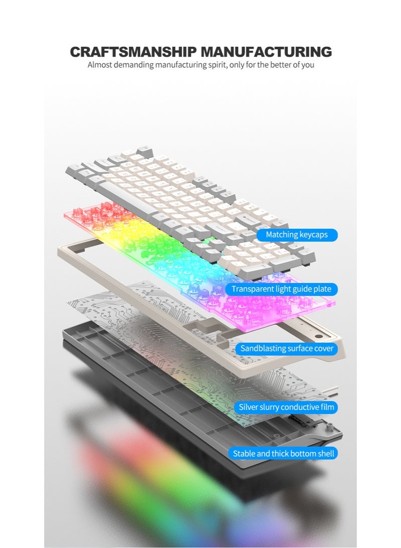 EBMINI New Retro Mechanical Tactile Keyboard - Image 4