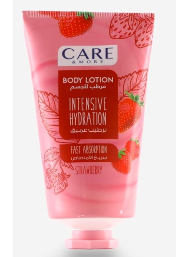 Care & More Strawberry Bliss Body Lotion (150ml) - Hydrating & Sweet Scent - Image 1