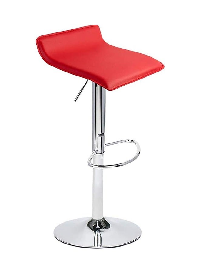 JCB CHIC Bar Stool Chairs High Stool Chair Adjustable Stool ，PU Leather with Chrome Base, Pub Counter Chair（red）  - Image 1