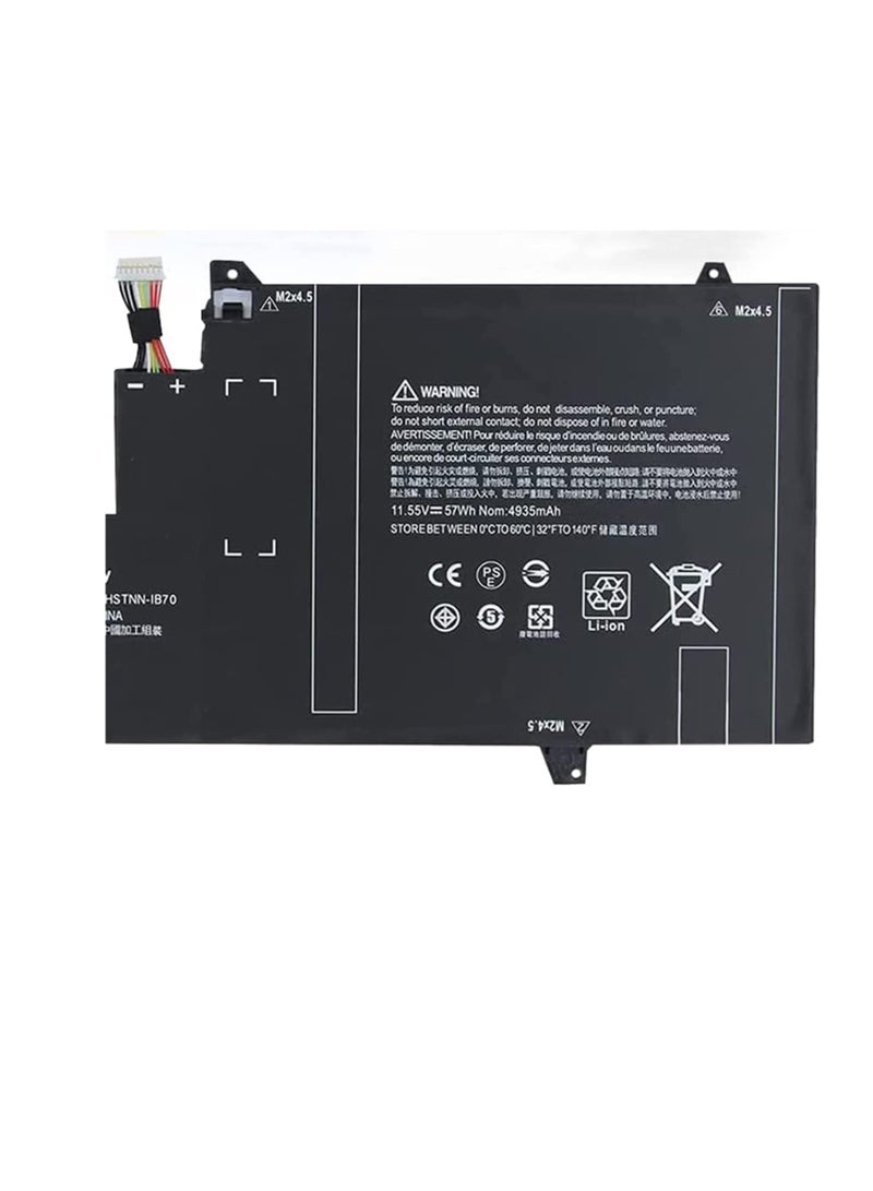 Terabyte OM03XL Laptop Battery for HP EliteBook X360 1030 G2 13.3 Inch Series OMO3XL HSTNN-IB7O 863167-171 863280-855 863167-1B1 HSN-I04C HSTNN-IB70 11.55V 57Wh 3 Cell - Image 2