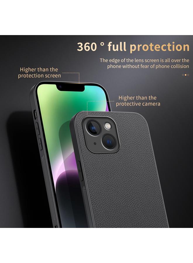 اس-توب جراب هاتف مغناطيسي من الجلد من HUIYI لهاتف iPhone 15 Plus - Image 3