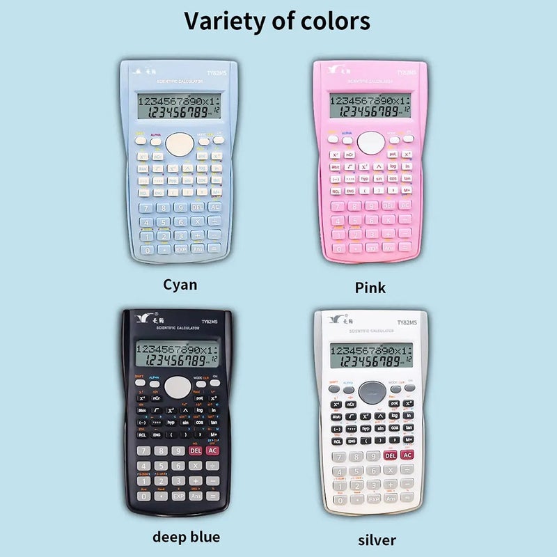 Scientific Calculators Math Calculator with 240 Multi-Functional Calculator 2 Lines LCD Display Ideal for Teachers College Students School Office Portable to Carry - Image 5