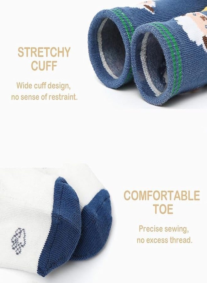 CUTEABLY Organic Cotton Anti-Skid Socks, Pack of 7 (Pack of 7, 7-8 Year) - Image 2