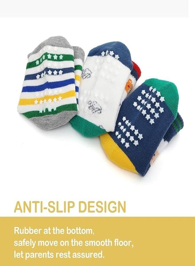 CUTEABLY Organic Cotton Anti-Skid Socks, Pack of 7 (Pack of 7, 7-8 Year) - Image 4