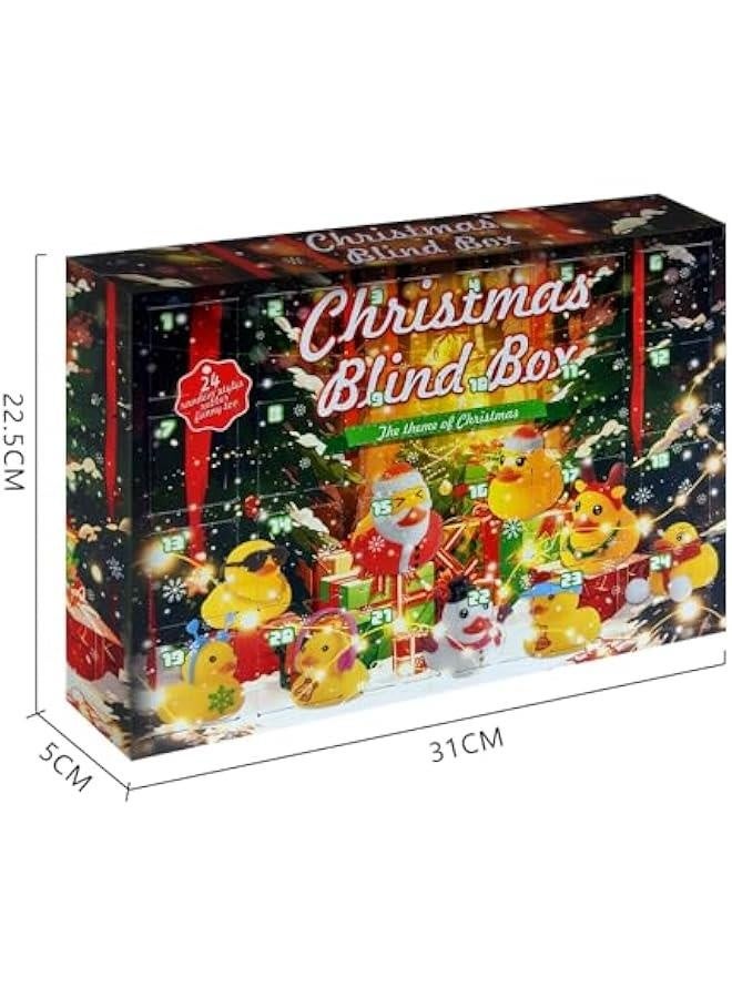Advent Calendar Rubber Ducks 24 Days - 2024  Countdown Toys,Ducks Blind Box-Fun Xmas Countdown Bath Toys,Gift, Decoration, Collection. (A)  - Image 2