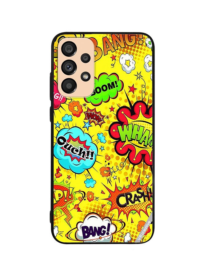 VR CREATIVE Protective Case Cover For Samsung Galaxy A23 Multiple Stickers Design Multicolour - Image 1