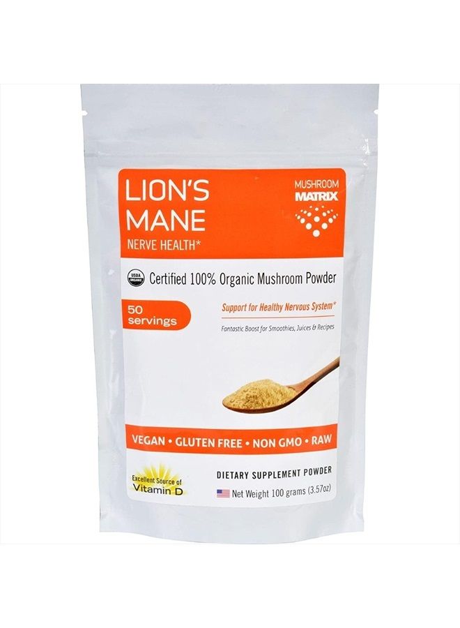 mushroom Matrix Lion's Mane 3.57 Ounce (100 Grams) Pwdr  - Image 1