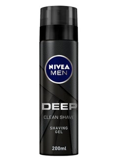 NIVEA MEN NIVEA MEN Deep Shaving Gel with Black Carbon - 200ml  - Image 1