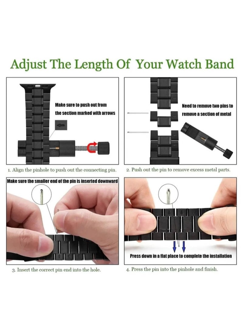موديو ساعة موديو روز 1 الذكية للسيدات مع 3 أزواج من الأشرطة وشاحن لاسلكي، لون أسود - Image 5