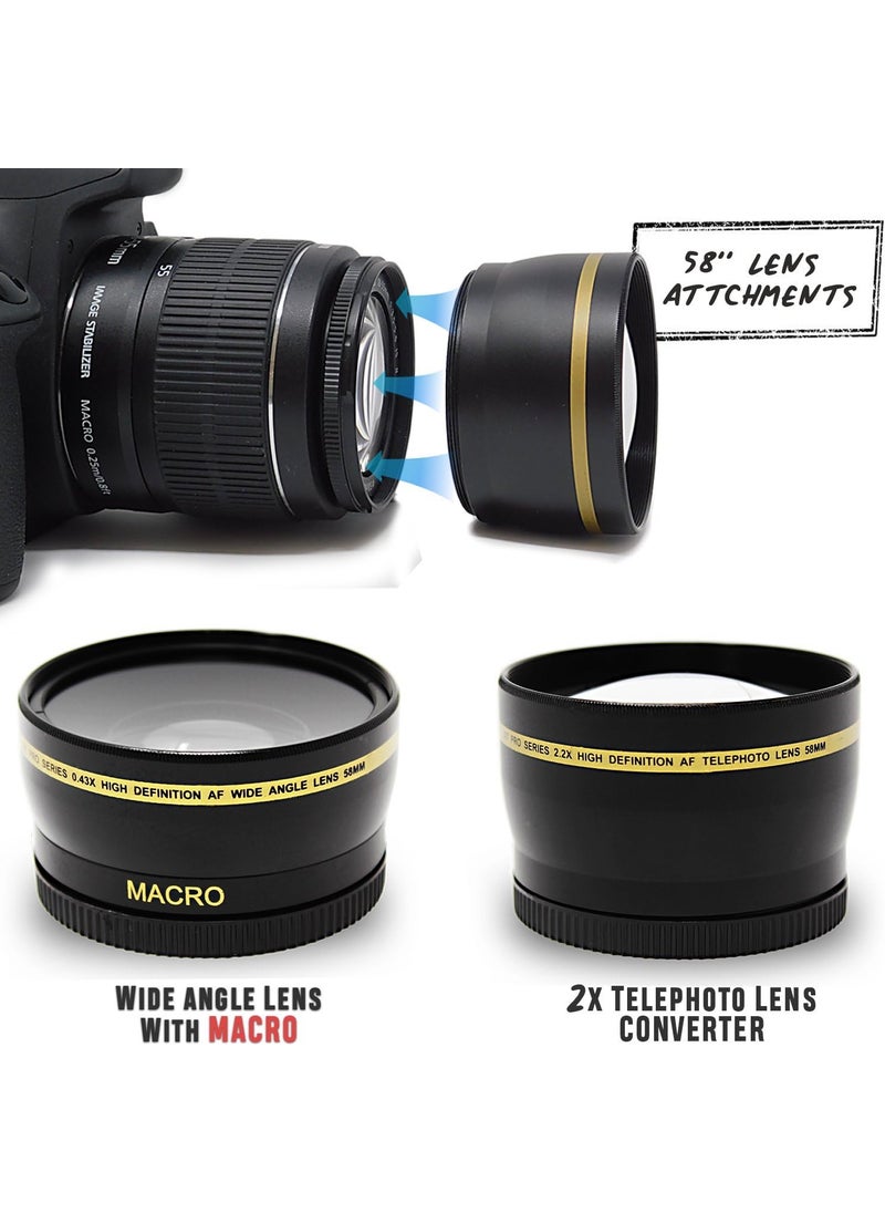 Xtech Xtech HeroFiber 58mm Accessory Kit for Canon EOS DSLR Cameras 58mm Lens Accessories Kit  - Image 3