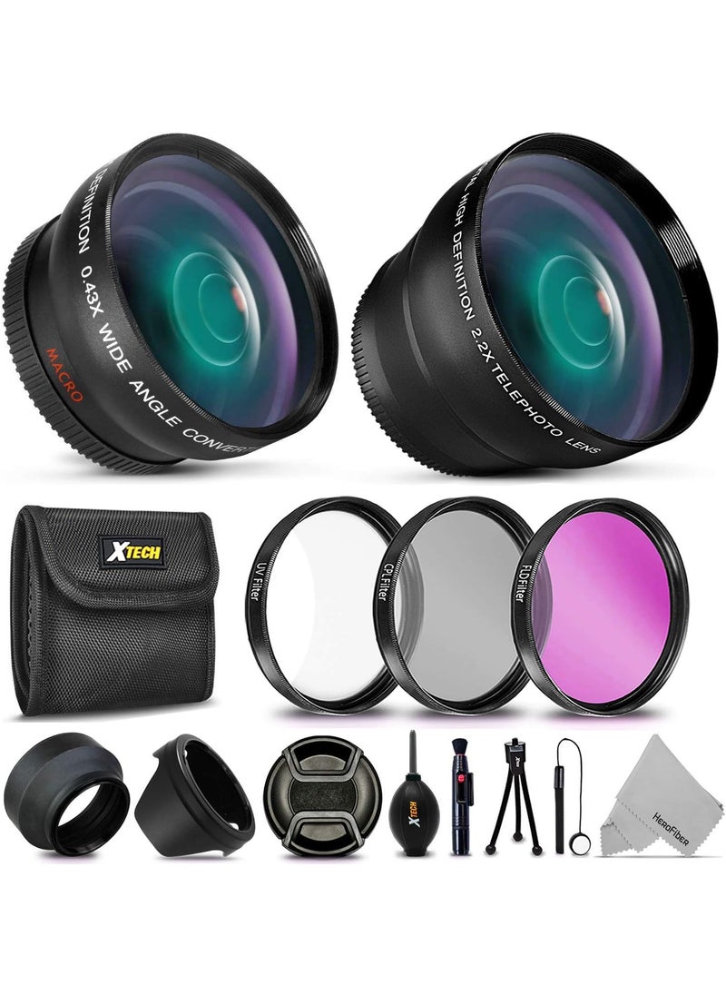 Xtech Xtech HeroFiber 58mm Accessory Kit for Canon EOS DSLR Cameras 58mm Lens Accessories Kit  - Image 1