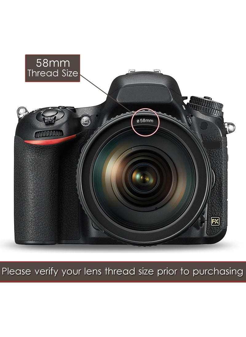 Xtech Xtech HeroFiber 58mm Accessory Kit for Canon EOS DSLR Cameras 58mm Lens Accessories Kit  - Image 2