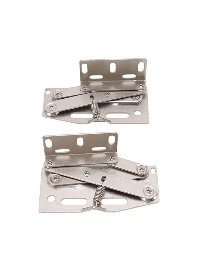 Thoraya 2 Sets Cabinet Door Hinges 45 Degrees Down Flip Door Scissor Spring Hinge Furniture Hardware Accessories  - Image 2