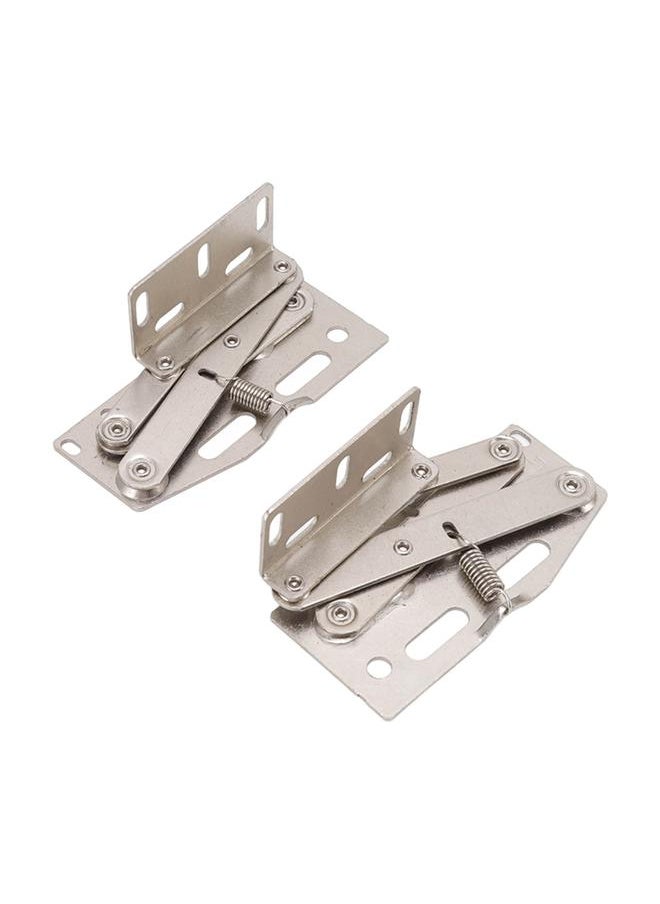 Thoraya 2 Sets Cabinet Door Hinges 45 Degrees Down Flip Door Scissor Spring Hinge Furniture Hardware Accessories  - Image 3