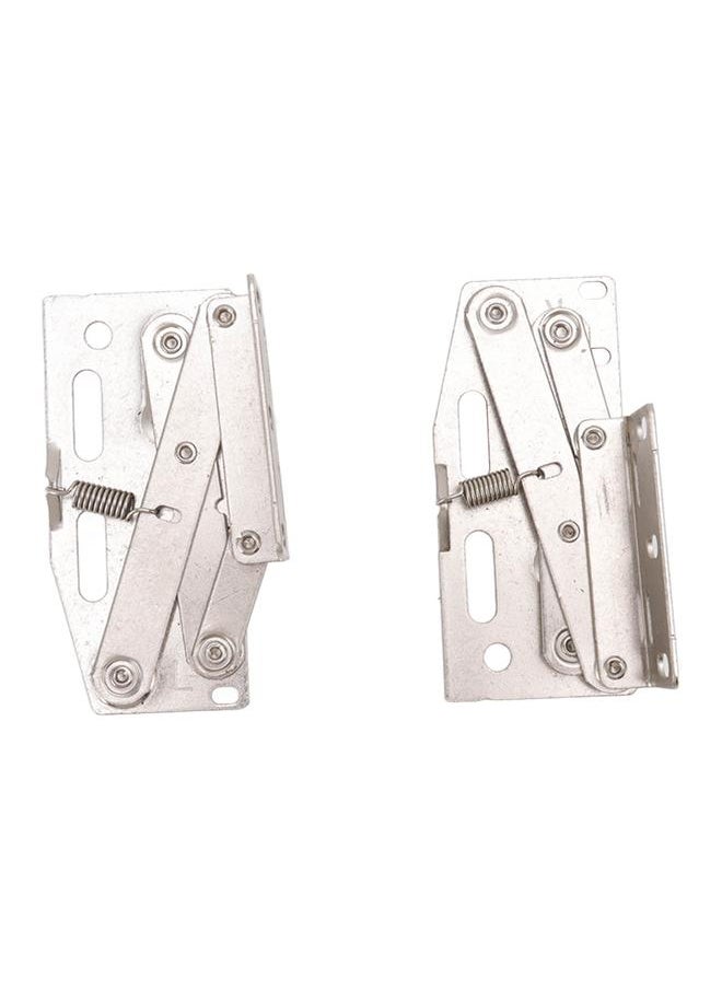 Thoraya 2 Sets Cabinet Door Hinges 45 Degrees Down Flip Door Scissor Spring Hinge Furniture Hardware Accessories  - Image 1