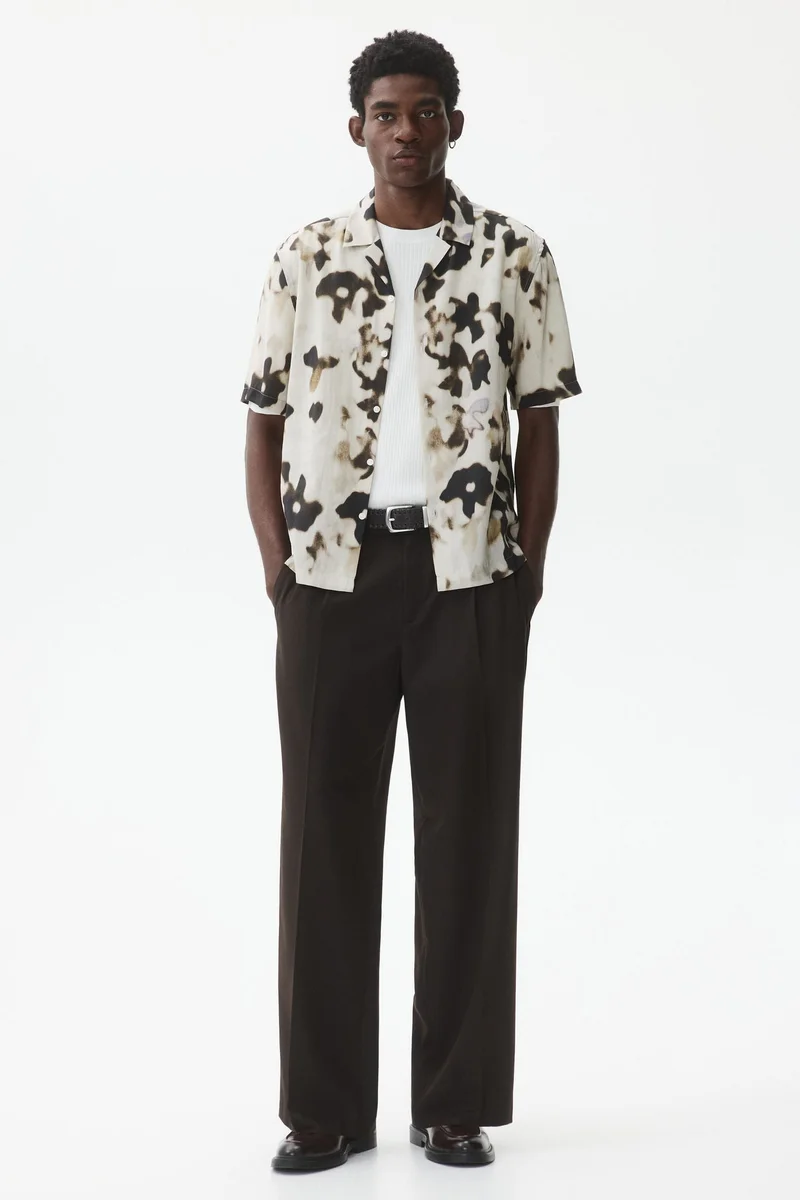 H&M Regular Fit Patterned resort shirt